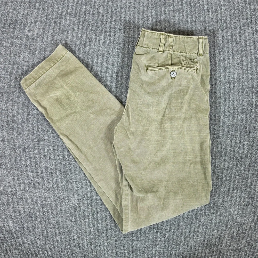 Polo Ralph Lauren Quin Boyfriend Chino Pants Olive Green Womens Tag 4 Act 29x28